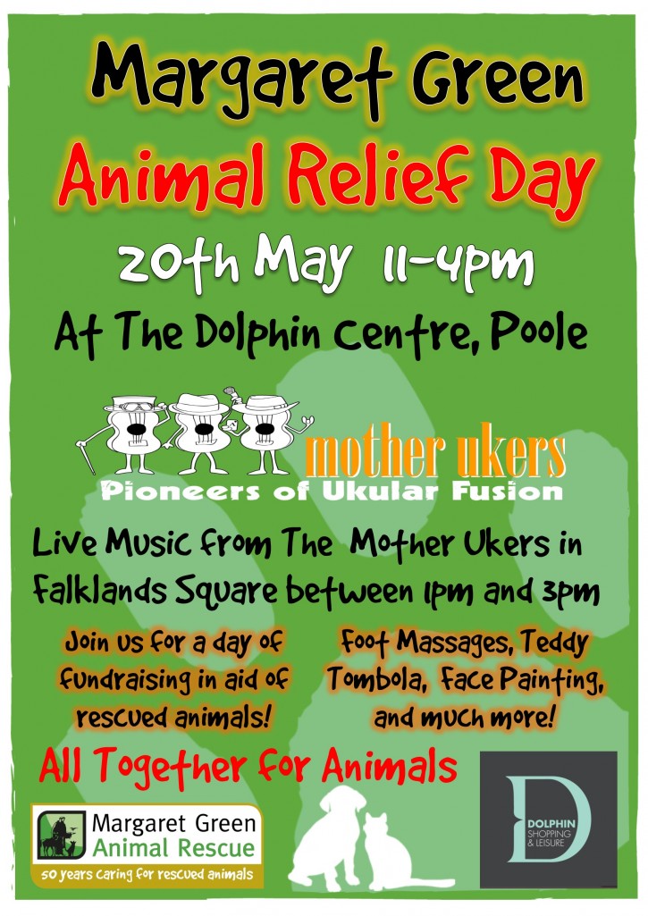 Margaret Green Animal Relief  Day 2015 Poster DOLPHIN CENTRE